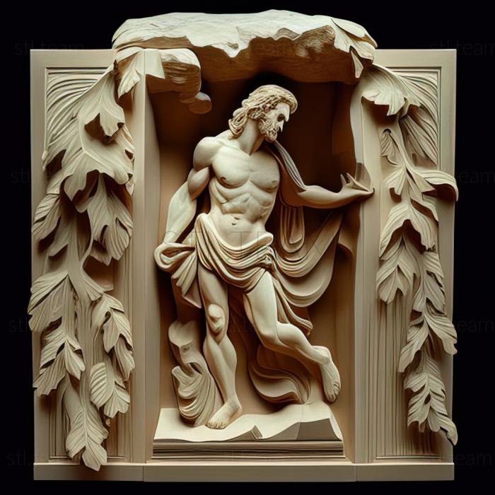 3D model Nassos Daphnis American artist (STL)